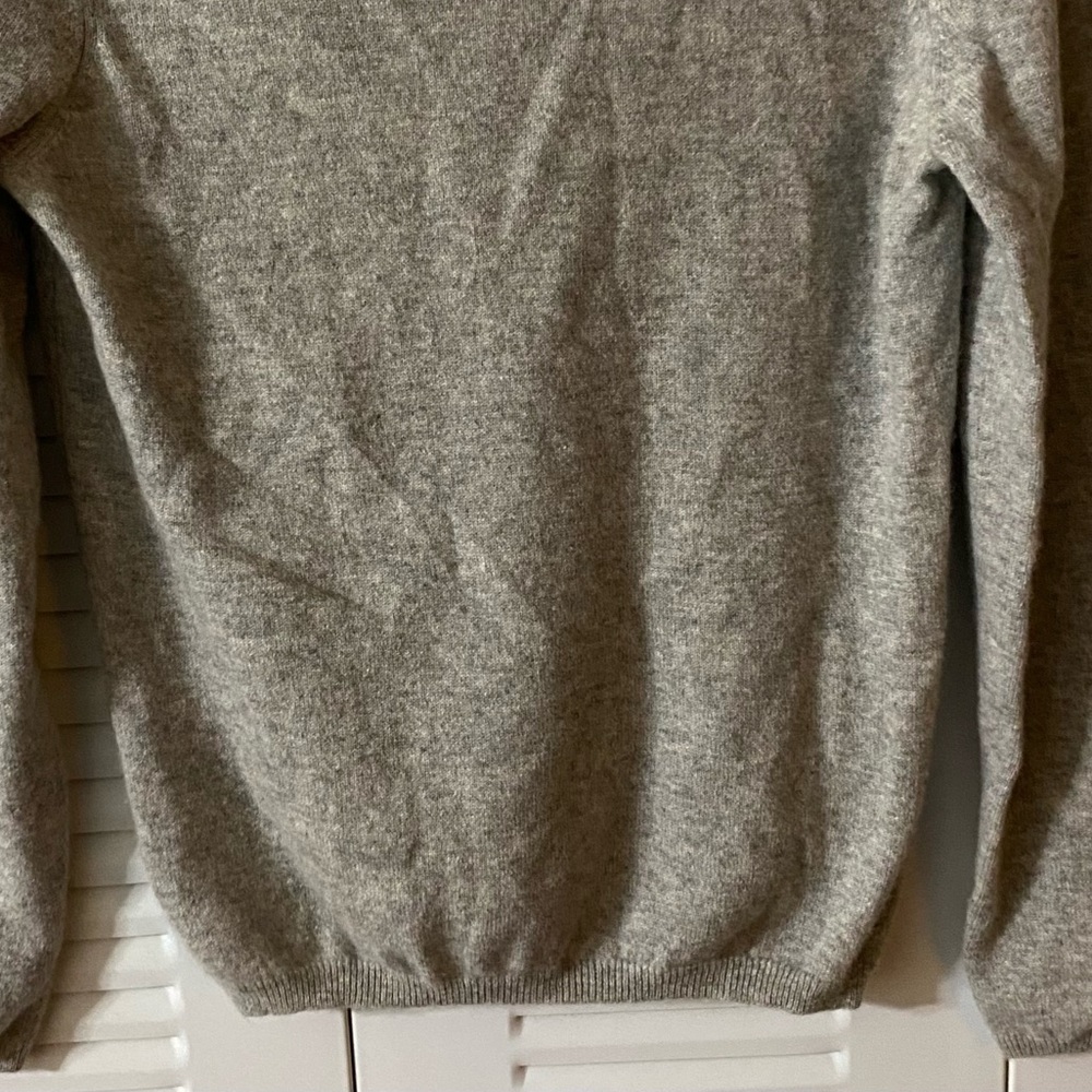 Charter Club Cashmere Sweater, Sz S, Heather Gray, Crewneck, Upcycled - Picture 7 of 13